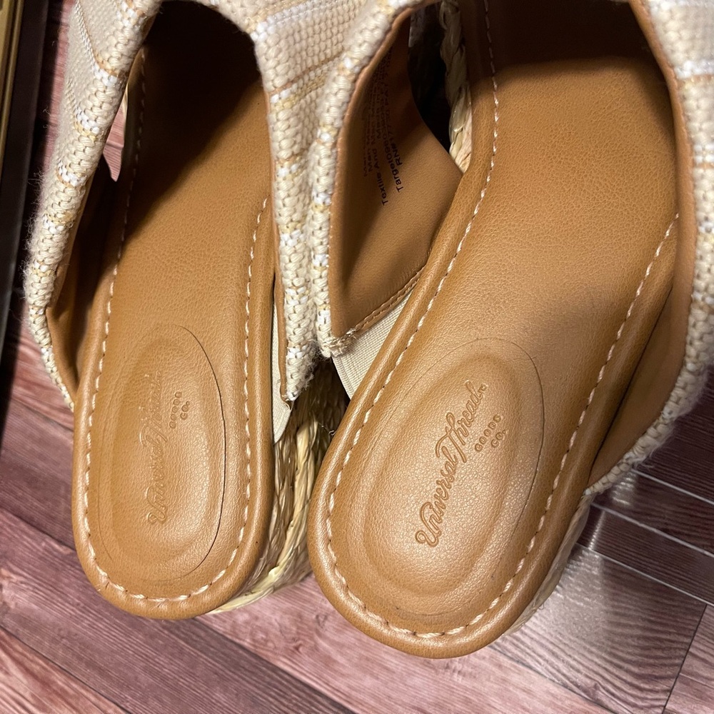 Universal Thread Tan Espadrille Platform Sandals - image 7